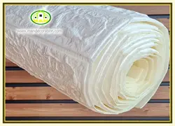 دیوارپوش فومی پشت چسبدار رولی طرح آجر سفید