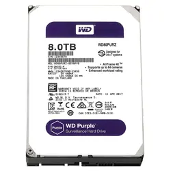هارددیسک اینترنال وسترن دیجیتال مدل Purple WD82PURZ ظرفیت 8 ترابایت