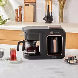 قهوه و چای ساز قرمز پنج کاره کاراجا هاتیر پلاس مود سخنگو