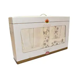 سرویس حوله پالتویی تاچ سری بامبو دو نفره 8 تکه کد2