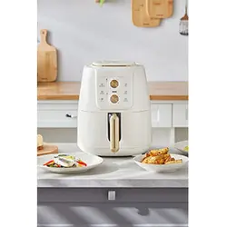 هواپز و سرخ کن کاراجا مدل  Air Pro Cook Manuel XL Airfryer رنگ کرم طلایی