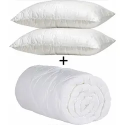 لحاف نخی دو نفره خانگی + 2 عدد بالش hepsi home