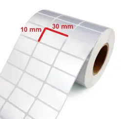 لیبل برچسب پی وی سی سه ردیف 10000 عددی 30×PVC Label 10