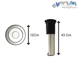 پریز برق استوانه‌ای برقی فانتونی - یراق پلاس | فروشگاه آنلاین