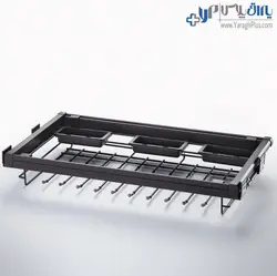 جای شلوار ریلی همراه با جای زیورآلات داخل کمد لباس قابل رگلاژ آرام بند یونی هاپر - یراق پلاس | فروشگاه آنلاین