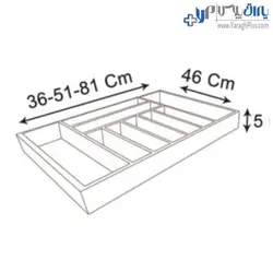 جای قاشق و چنگال چوبی رنگ مشکی فانتونی - یراق پلاس | فروشگاه آنلاین