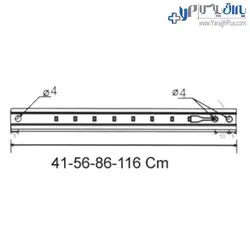 چراغ LED جهت شلف شیشه ای 8 میلیمتری فانتونی - یراق پلاس | فروشگاه آنلاین