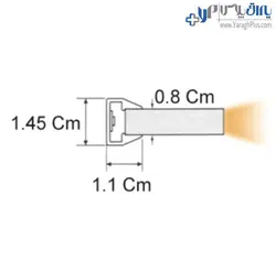 چراغ LED جهت شلف شیشه ای 8 میلیمتری فانتونی - یراق پلاس | فروشگاه آنلاین