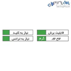 چراغ LED داخل کمد و کابینت جهت جلوی شلف چوبی فانتونی - یراق پلاس | فروشگاه آنلاین