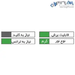 چراغ LED رگال لباس مستطیلی با سنسور فانتونی - یراق پلاس | فروشگاه آنلاین