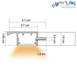 چراغ LED زیر کابینت هوایی و دستگیره فانتونی - یراق پلاس | فروشگاه آنلاین