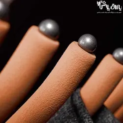 رک جای شلوار سقفی یک طرفه رنگ طوسی نارنجی فرنچ استایل فانتونی - یراق پلاس | فروشگاه آنلاین