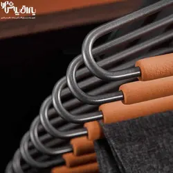 رک جای شلوار سقفی یک طرفه رنگ طوسی نارنجی فرنچ استایل فانتونی - یراق پلاس | فروشگاه آنلاین