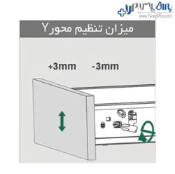 ریل کشو بدنه‌ دار دبل باکس اینر ارتفاع کوتاه با فرانت آلومینیوم فانتونی - یراق پلاس | فروشگاه آنلاین