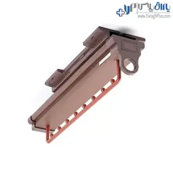 رک سقفی هنگر لباس رنگ موکا قرمز فرنچ استایل فانتونی - یراق پلاس | فروشگاه آنلاین