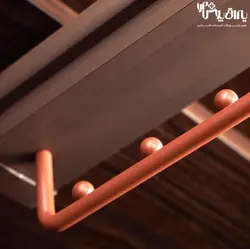 رک سقفی هنگر لباس رنگ موکا قرمز فرنچ استایل فانتونی - یراق پلاس | فروشگاه آنلاین