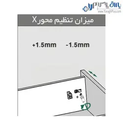 ریل کشو بدنه دار اسلیم اینر ارتفاع کوتاه با فرانت آلومینیوم فانتونی - یراق پلاس | فروشگاه آنلاین