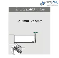 ریل کشو بدنه دار اسلیم اینر ارتفاع کوتاه با فرانت آلومینیوم فانتونی - یراق پلاس | فروشگاه آنلاین