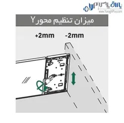 ریل کشو بدنه دار اسلیم شیشه ارتفاع کوتاه فانتونی - یراق پلاس | فروشگاه آنلاین