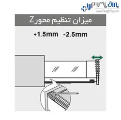ریل کشو بدنه دار اسلیم شیشه ارتفاع کوتاه فانتونی - یراق پلاس | فروشگاه آنلاین