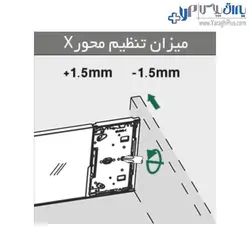 ریل کشو بدنه دار اسلیم شیشه ارتفاع کوتاه فانتونی - یراق پلاس | فروشگاه آنلاین