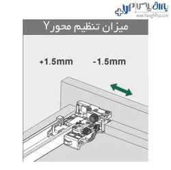 ریل کشو مخفی تاندم نیمه فول فشاری تاچ با قفل 2D فانتونی - یراق پلاس | فروشگاه آنلاین