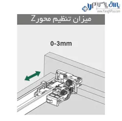 ریل کشو مخفی تاندم نیمه فول آرام بند با قفل 2D فانتونی - یراق پلاس | فروشگاه آنلاین