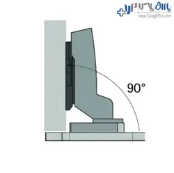 لولا آرام بند استار‌ شیشه روکار کلیپسی 110 درجه با پایه 3D فانتونی - یراق پلاس | فروشگاه آنلاین