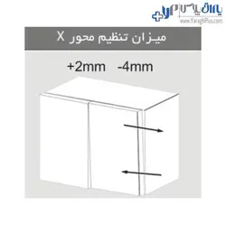 لولا ساده کابینت اکو توکار کلیپسی 110 درجه با پایه چهار پیچ فانتونی - یراق پلاس | فروشگاه آنلاین