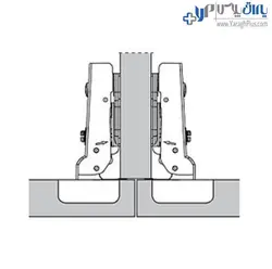 لولا آرام بند کابینت استار پلاس نیمه روکار کلیپسی 110 درجه با پایه 3D فانتونی - یراق پلاس | فروشگاه آنلاین