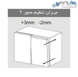 لولا آرام بند کابینت استار نیمه روکار کلیپسی 110 درجه با پایه 3D فانتونی