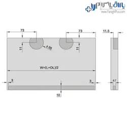 مکانیزم آویز تاپ لاین سبک سقفی دو درب بدون پروفیل ریل کف جهت درب های چوبی فانتونی - یراق پلاس | فروشگاه آنلاین