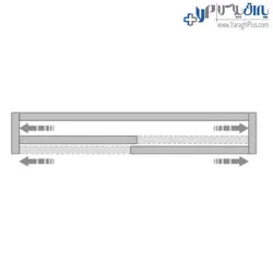 مکانیزم تاپ لاین دو درب توکار با عرض حداکثر 240 سانتیمتر فانتونی - یراق پلاس | فروشگاه آنلاین