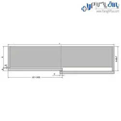 مکانیزم تاپ لاین دو درب روکار با عرض حداکثر 300 سانتیمتر فانتونی - یراق پلاس | فروشگاه آنلاین