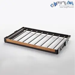 جای شلوار ریلی داخل کمد لباس با فرانت چوب قابل رگلاژ آرام بند یونی هاپر - یراق پلاس | فروشگاه آنلاین