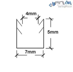 گسکت شفاف نگهدارنده شیشه جهت پروفیل فرنچ فانتونی - یراق پلاس | فروشگاه آنلاین