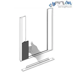 پروفیل درب کمد و کابینت مدل اسپانیش استایل فانتونی - یراق پلاس | فروشگاه آنلاین