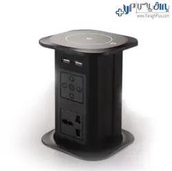 پریز برق استوانه‌ای برقی با قابلیت پخش موسیقی فانتونی - یراق پلاس | فروشگاه آنلاین