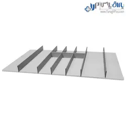 جای قاشق و چنگال سفید با تقسیم کننده آلومینیومی فانتونی - یراق پلاس | فروشگاه آنلاین