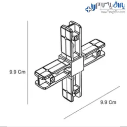 کرنر جوینت 4 سر تخت شلفینگ سیستم فانتونی - یراق پلاس | فروشگاه آنلاین