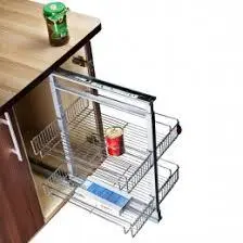 اکسسوری داخل کابینتی 2 طبقه مدل A 534 ارتفاع 65-85 سانت - مهد یراق