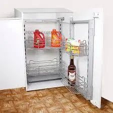 اکسسوری داخل کابینتی 2 طبقه مدل A 534 ارتفاع 65-85 سانت - مهد یراق