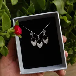 نیم ست ساعت شنی نقره با عیار 925 کد 00082504