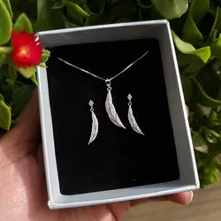 نیم ست پر نقره با عیار 925 کد 00082503