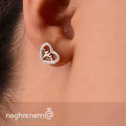 نیم ست قلب و ضربان نقره با عیار 925 کد 000401210