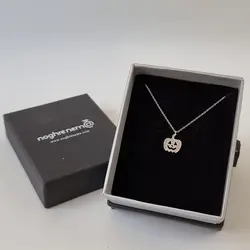 گردنبند نقره هالووین کدو  کد 00032503