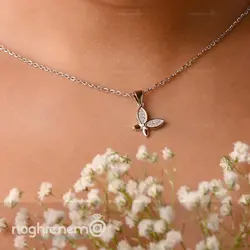گردنبند نقره پروانه ظریف باعیار 925 کدمحصول 000401207