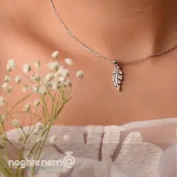 نیمست نقره برگ همراه باعیار 925 کدمحصول 000401201