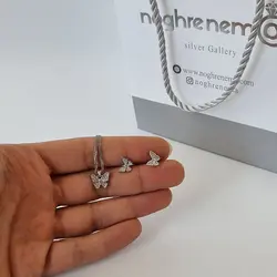 نیمست پروانه ظریف نقره کدمحصول 00032304