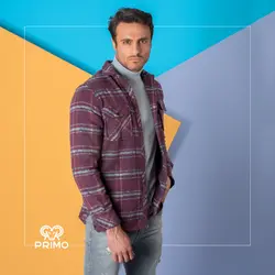 پیراهن پشمی مردانه مدل آستین بلند ضخیم چهارخانه 237703